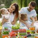 40 Piece Food Storage Containers with Lids(20 Containers & 20 Lids), BPA-Free Plastic Food Containers for Kitchen Storage and Organization, Leak Proof Meal Prep Container, Includes Labels & Pen