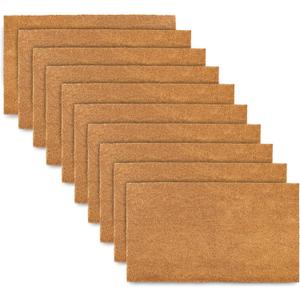 MAINEVENT Plain Coir Doormat Bulk 30x17 Inch, Blank Door Mat 10 Pack for Crafting Painting, Welcome Mat for Crafts