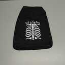 Halloween Dog Shirt for Pet Clothes Halloween Skeleton Hoodies Glowing Skull Cute Shirt Breathable Stretchy Costumes (Large, Black-2)