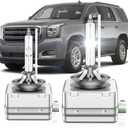 Compatible with GMC 2015-2020 Yukon XL Denali 2013-2019 Acadia D3S HID Xenon Headlight Bulbs, 6000K Cool White, Pack of 2