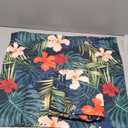 SmoothNovelty 2 Pcs Hawaiian Outdoor Cushion Covers, Patio Chair Seat Cushion and Back Pillow Replacement Covers Set, No Insert, Waterproof Outdoor Cushion Slipcovers Fit for Garden Backyard 24×21"