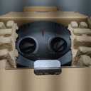 Comfort Zone Space Heaters for Indoor Use, Portable Electric Heater, Adjustable Thermostat, Infrared Heat, Quartz Tower Space Heater with 2 Heat Settings, Bedroom Heater, Black