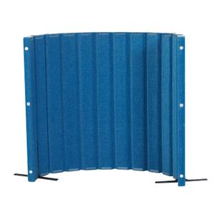 Angeles Room Divider, Acoustic Room Divider Panel, Blue, 48" X 6'