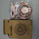BESKAR Small Clip on Fan, 3 Speeds USB Fans with Strong Airflow, Clip & Desk Fans USB Plug in with Sturdy Clamp - Ultra Quiet operation Fan for Office Dorm Bedroom Stroller