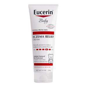 Eucerin Baby Eczema Relief Body Cream, Fragrance Free Baby Eczema Cream with Colloidal Oatmeal, Ceramide-3 and Licorice Root Extract, 8 Oz Tube