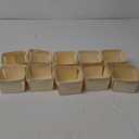 One Quart Wooden Gift Baskets (10 Pack); for Picking Fruit or Arts, Crafts and Decor; 5.75 Square Vented Wood Boxes