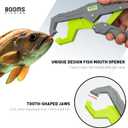 Booms Fishing G05 Lip Gripper Saltwater, 9.4" Plastic Catfish Grippers Pliers, Grabber Tool With Lanyard, Grips for Kayak Fishing Accessories, Great Holder for Caught Fish