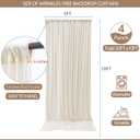 20x10ft Wrinkle Free Ivory Backdrop Curtain for Parties Soft Fabric Drapes Wedding Ivory Curtain Backdrop for Birthday Party Decorations Background for Photography 5x10ft,4 Panels