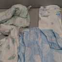 Momcozy Muslin Swaddle Blankets, 4-Pack Breathable and Skin-Friendly Receiving Blankets, Best Wishes Swaddle Blanket Shower Gifts & Baby Registry Essentials, Large 47"x47", Ocean Pixie Dream