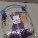 LeLePet Warm Winter Coat, Fleece Dog Jacket with Harness, Reflective Turtleneck, Waterproof, for Large Dogs (Purple)