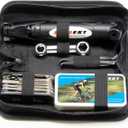 Kitbest Bike Repair Tool Kit. 100 PSI Mini Bike Pump, Tire Puncture Repair Kit, 16 in 1 Bike Multi Tool, Glueless Tire Patch Kit, Bicycle Tire Lever and Bike Bag