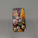 DorisMax for iPhone 16e Case - Wireless Charging Compatible - Dual-Layer Hard Shell + Silicone Cover - Shockproof Protective Phone Case with Stylish Designs for Women - Oil Painting Flowers