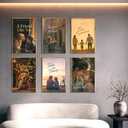 Lavezee 24x36 Poster Frame, Easy Slide-In Assembly, Gold, 6 Packs
