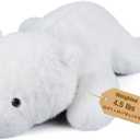 23" & 4.5 lbs Polar Bear Weighted Stuffed Animals, Cuddly & Soft Kids' Plush Toy Pillows for Companion, Large Plushies with Removable Ceramsite Bag, Gifts for Adults, Kids, Boys and Girls