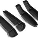 4Pcs Door Side Storage Box For Tesla New for Model Y 2025 Door Organizer Trays Waterproof TPE Front & Rear Side Slot Pockets Liner Protector