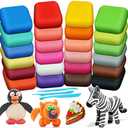 ESSENSON Magic Clay - Air Dry Clay 24 Colors, Modeling Clay for Kids with Tools, Toys Gifts for Age 3 4 5 6 7 8+ Years Old Boys Girls Kids