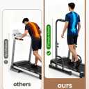 28 Inch Wide Handle Bar for Walking Pad Only with Non-Slip Rubber Feet Compatible Adjustable Handrail Height from 37.6 to 46 in Handle Bar for Walking Pad Comfortable Grip Support Attachment for Home