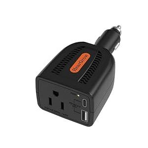 HearGrow100w Car Power Inverter, 12V DC to 110V AC Vehicles Converter with USB PortsPlug Adapter Outlet and Fast Charging PD3.0 Type-C for Phones, Pads, Laptops and Computer Charger