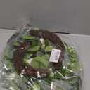 H&W 2pcs Artificial Wedding Arch Flowers for Wedding Sign, Floral Swag Dusty Decor for Reception Ceremony Backdrop(Willow Leaves-Peony-White)