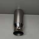 A-KARCK Exhaust Tip 4" Inlet, Polished Bolt On 4" Inlet 5" Outlet 12" Long Stainless Steel Muffler Tip Protect Tailpipe