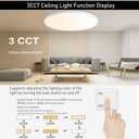 4Pack 3800lm LED Flush Mount Ceiling Light,Slim 14.5inch Ceiling Light