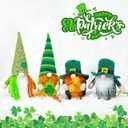 DraMosary St.Patrick's Day Gnome Plush Elf Decorations - 4PCS Handmade Green Irish Gnome Scandinavian Tomte Leprechaun for Home Decor/Table Ornament