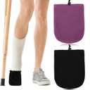 Cuffbow 2 Pack Cast Toe Socks for Women Men Cast Toe Cover Warm Nonslip Protector for Leg, Foot and Ankle