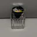 Modern Semi Flush Mount Ceiling Light, Crystal Square Hallway Light, Black Close-to-Ceiling Fixture for Living Room, Kitchen, Bedroom, Bathroom, Entryway