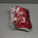 SOMSOC 6 Pack Women Santa Claus Costume Red Velvet Halter Neck Dress with Belt Gloves Stockings for Christmas Parties (X-Large)