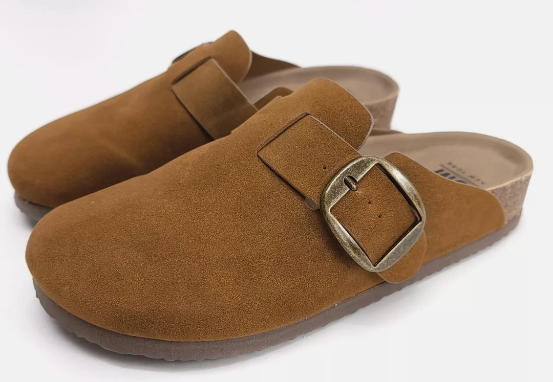 SM New York Women's Suede Clogs, Size 10