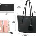 TANTOMI Tote Bags for Women, Handbags and Womens Purses Shoulder Purse Set for Travel Work