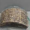 CENBOSS Rattan Christmas Tree Collar, Wicker Tree Skirt & Stand Base Cover (Black Wash, 24 inch)