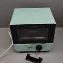 Dash Mini Toaster Oven - Sleek & Stylish - For Creative Homemade Treats - Compact, Space-Saving Design - adjustable temperature dial - Removable Baking Tray - Aqua