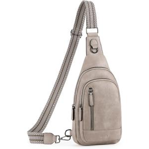 CLUCI Crossbody Bags for Women Men,Leather Sling Bag Cross Body Backpack for Woman Gifts for Women Birthday Unique (0-3 Grey)