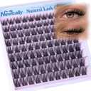Wispy Lash Clusters Natural Look Cluster Eyelash Extensions 3D Look Eyelash Clusters CD-curly 10-16MM DIY Lash Extension at Home Easy to Use Individual Lashes Clean Eye Makeup by Newcally
