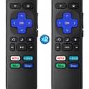 2Pcs Replacement Remote Control Compatible for Roku TV, Universal Remote Fit for Hisense/Onn/TCL/Sharp/Element/Philips/Hitachi/JVC/RCA/Insignia/Sanyo/LG RokuSeries Smart TVs (Not for RokuStick & Box)