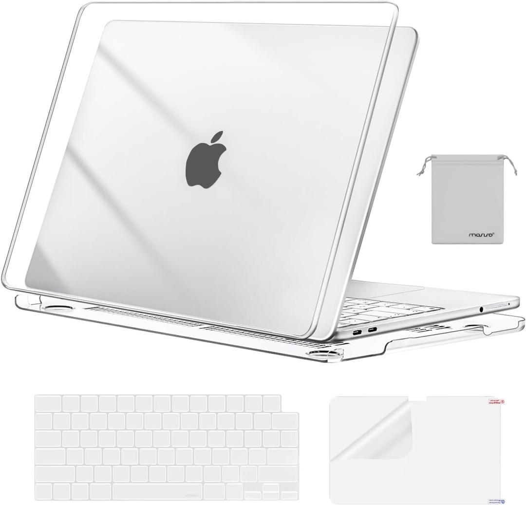 MOSISO Compatible with MacBook Neo Case 13 inch 2026 Release Model A3404 with A18 Pro Chip, 4 in 1 Kit Precision Fit Crack & Scratch Resistant Protective Hard Shell Case Cover, Crystal Clear