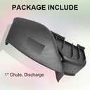 deawater 1pcs 7026233YP Chute, Discharge, Black for BS Snapper 25-33" Decks on Snapper & Simplicity Rider