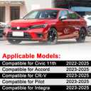 Steering Wheel Shift Paddle Extension Compatible for 2023 2024 2025 2026 Honda Civic 11th Accord CR-V Pilot Integra Accessories Paddle Shifter Extended Carbon Fiber Red