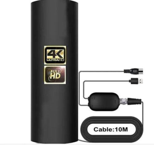 Digital Full HDTV Antenna 4K Ultra HD AN-5004 Black Over 200 Mile Range