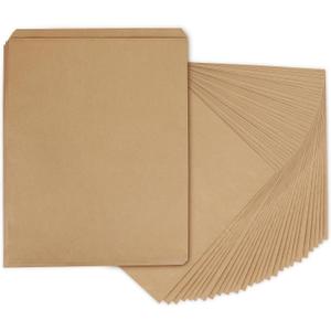 BagDream 12x15 Flat Paper Bags 100Pack Kraft Brown Paper bags for Prints, Craft, Shirts, Small Business, Package, Wrapping, Gift Bags