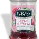 Tuscany Candle Peony Blossom: Peony & Rose Scented Candle, 18 oz