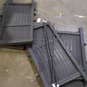 Suncast 4 Freestanding Wicker Resin Reversible Panel Outdoor Screen Enclosure, Brown, 23"