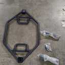 Synergee 20kg and 25kg Chrome or Black Olympic Hex Barbell Trap Bar with Rotating, Flat or Raised Handles for Squats, Deadlifts, Shrugs.