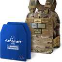 Amstaff Tactical Weighted Vest - Adjustable Weight Vests - Versatile Wearable Vest for Fitness Workouts, Strength and Endurance Training, Running, 20 lb
