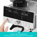 CASABREWS MARENZA Semi-Auto Espresso Coffee Machine with Built-in Grinder, Professional Coffee Maker with Milk Frother Steam Wand, Barista-Quality Cappuccino Latte Machine with LCD Display