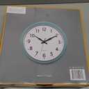 Bernhard Products Retro Wall Clock 12 Inch Seafoam Green Kitchen 50's Vintage Design Round Silent Non Ticking Battery Operated Quality Quartz Clocks for Home Office School Kids Bedroom Living Room