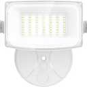iMaihom 60W Flood Lights Outdoor, 6000LM Super Bright Security Lights Outdoor, IP65 Waterproof Floodlight with 3 Adjustable Heads, 6500K Daylight White Flood Lighting for Yard Garage Patio (White)