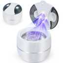 Ultrasonic Retainer Cleaner Machine Denture Cleaner for Dental Pod, Aligner, Night Guard, Braces & Mouth Guard, Features 45KHz and UV Deep Cleaning Dental,4 Modes Teeth Cleaning Tools, Digital Timer