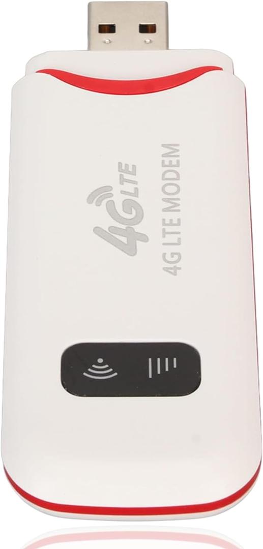 4G LTE USB Modem, Portable Router With SIM Card Slot, High Speed 300Mbps Travel Hotspot Mini Router, Unlocked Dongle, Up to 10 Users